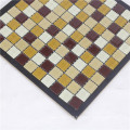 carreaux de mosaïque en verre mélangé en gros de porcelaine pour la conception de mur de salle de bains